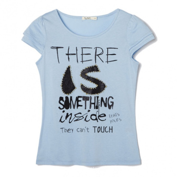 Hot Sale Slim Fit Printed Girls T Shirt